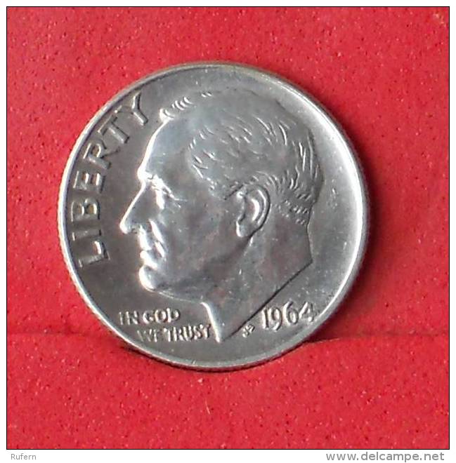 USA 1 DIME 1964 - 2,5 GRS - 0,900 SILVER   KM# 195 - (Nº14666) - 1946-...: Roosevelt