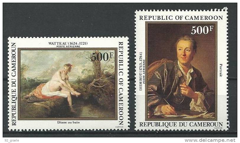 Cameroun Aerien YT 330 Et 331 " Tableaux " 1984 Neuf ** - Cameroun (1960-...)