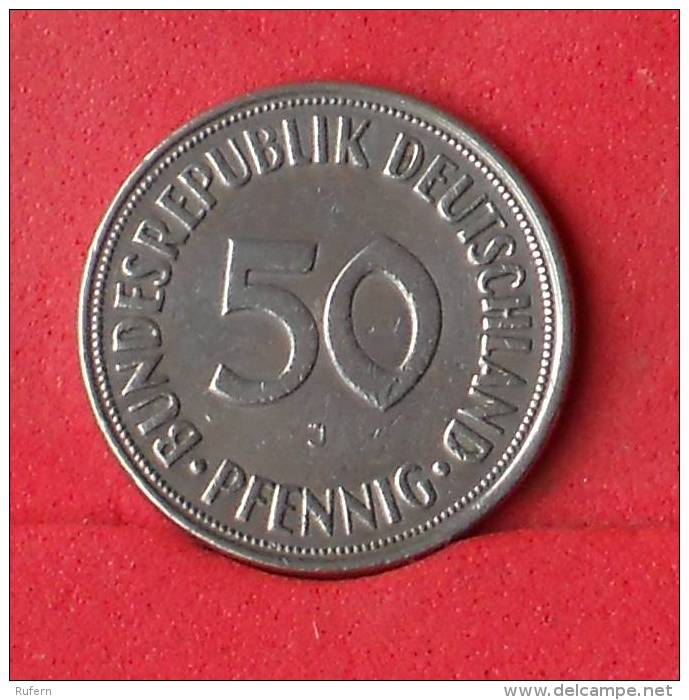 GERMANY FEDERAL REPUBLIC 50 PFENNIG 1970 J -    KM# 109,1 - (Nº14697) - 50 Pfennig