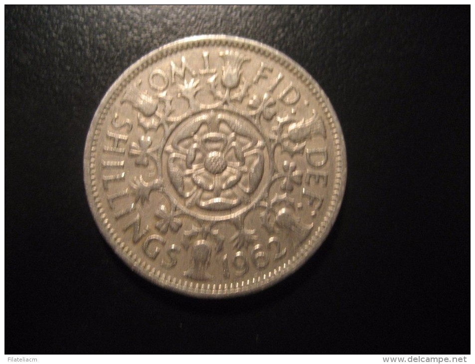 KM#906 2 Shillings 1962  Elizabeth II Normal Condition Copper-Nickel England GB UK - Sonstige & Ohne Zuordnung