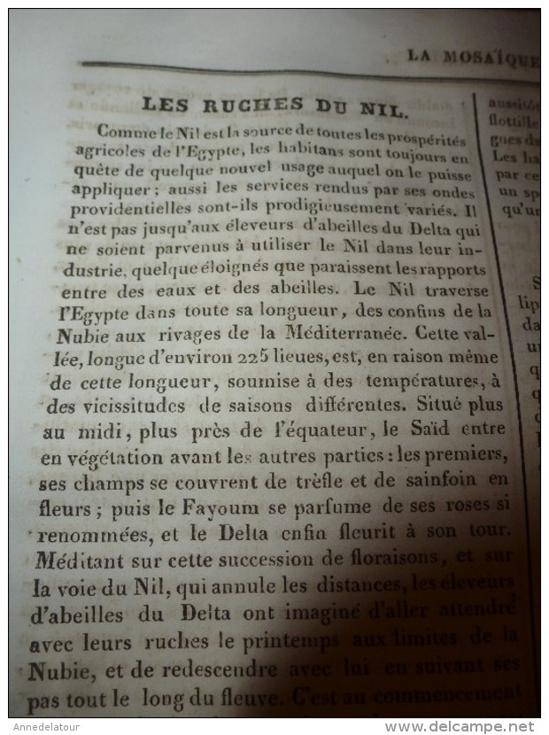 1835 LM : St-Trophyme D'Arles;Les Ruches Du Nil;Pierre Le Grand à Saardam;ENVOULTEMENT; Canova ,de Possagno (Venise); - Non Classés