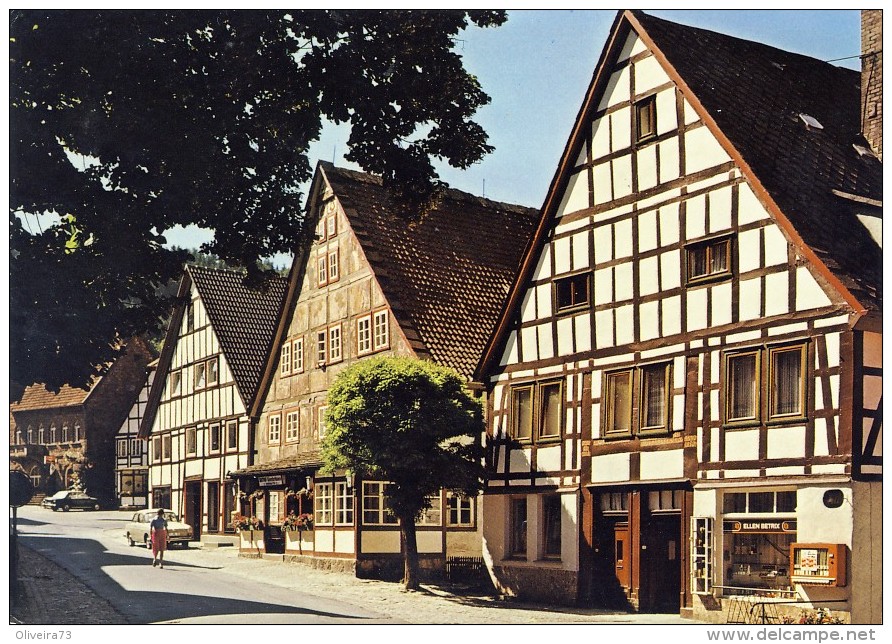 Schwalenberg In Lippe, 2 Scans - Detmold