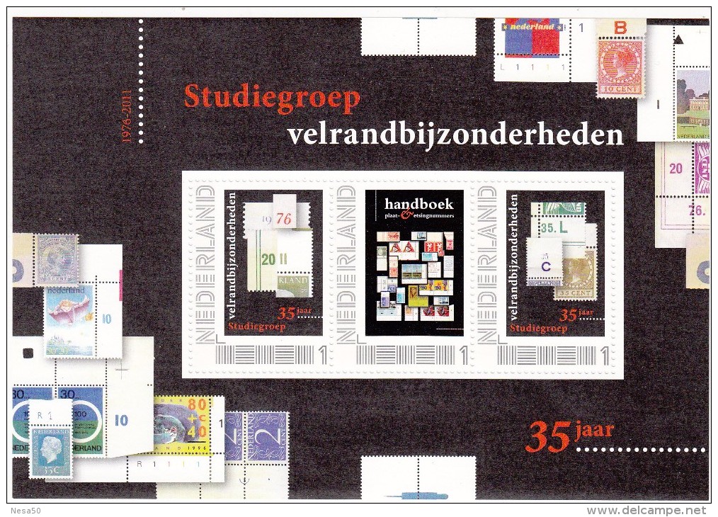 Nederland 2012 Persoonlijk E Zegel Blok 60 Jaar NVTF Zegel Op Zegel, Stamp On Stamp - Ungebraucht