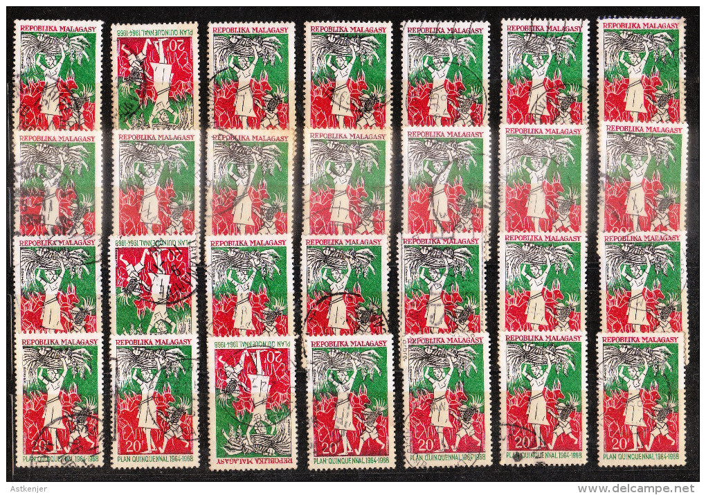 MADAGASCAR Lot Varié De Timbres Poste Oblitérés - Madagaskar (1960-...)