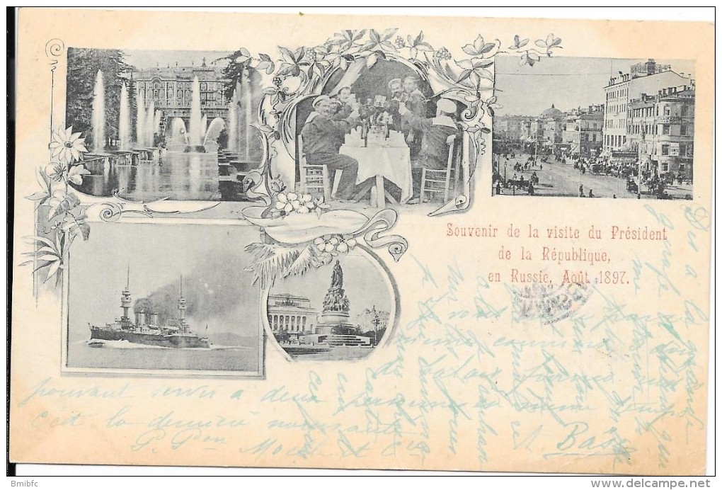 1897 - Souvenir De La Visite Du Président De La République En Russie, Août 1897 - Receptions