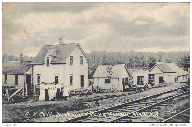 E.H. Cady's Residence And Place Of Business, Minto, NB (Coal Mine...1914) - Autres & Non Classés