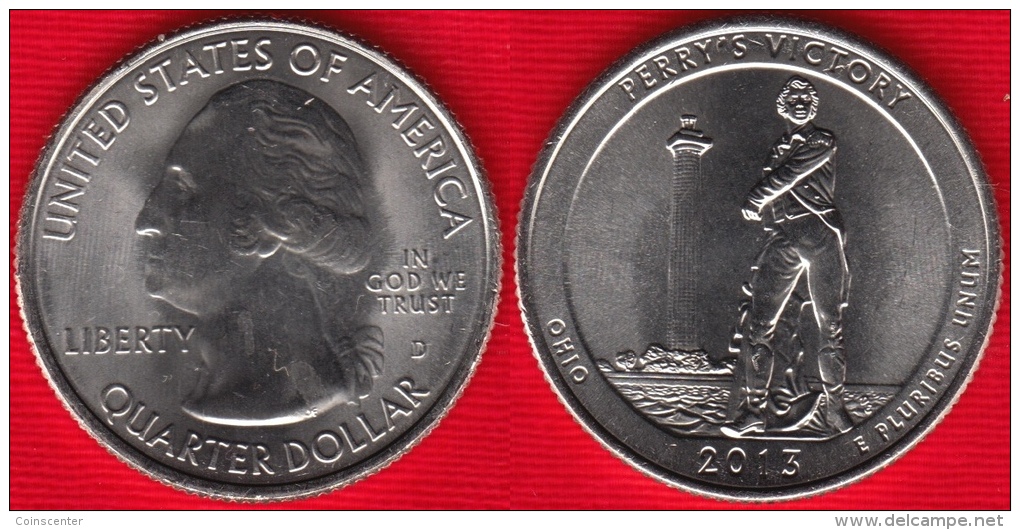 USA Quarter (1/4 Dollar) 2013 D Mint "Perry's Victory" UNC - 2010-...: National Parks