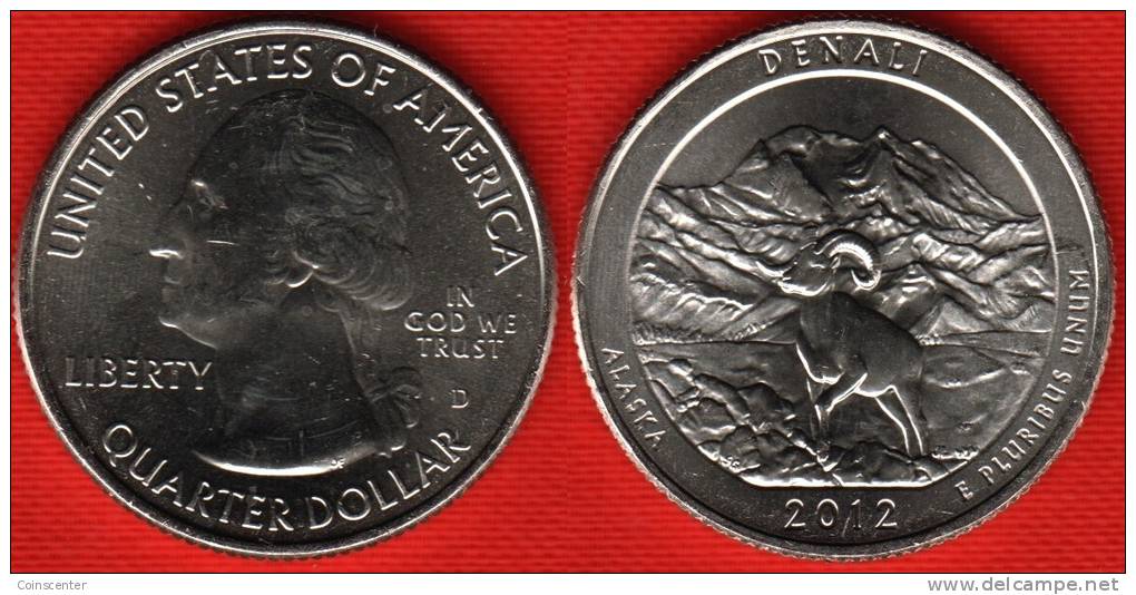 USA Quarter (1/4 Dollar) 2012 D Mint "Denali" UNC - 2010-...: National Parks