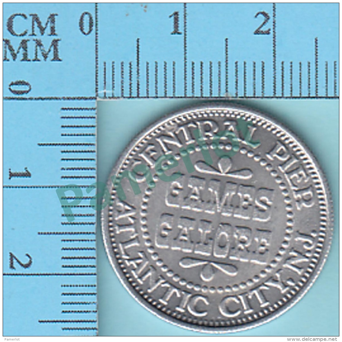 Atlantic City USA - Central Pier Games Galore Token - 1/2 Coupon Value - 2 Scans - Sonstige & Ohne Zuordnung