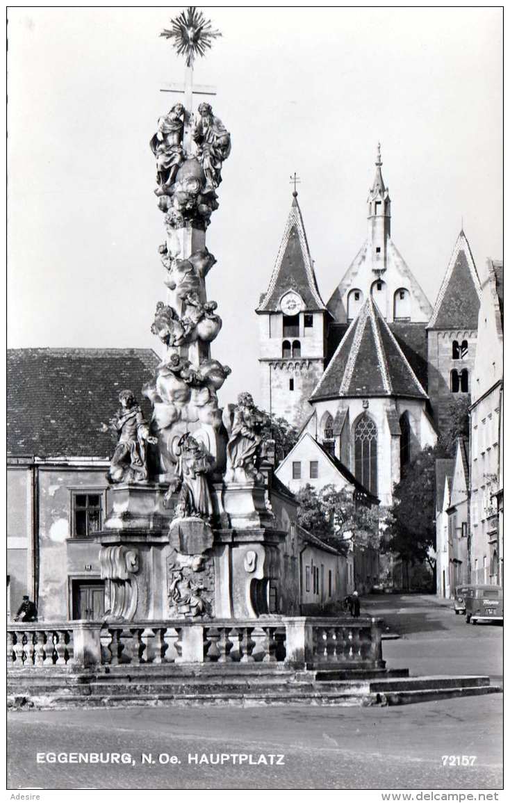 EGGENBURG (NÖ) - Hauptplatz, Fotokarte 1963 - Eggenburg