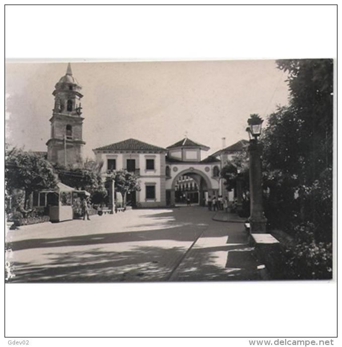 LFTD3988.Tarjeta Postal De JAEN.Edificios,Arboles,jardines Y VISTA DE LA PLAZA DE ESPAÑA En ANDUJAR - Jaén