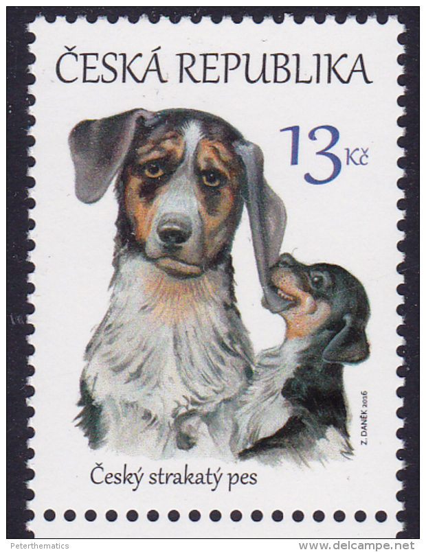 CZECH REPUBLIC, 2016, MNH,DOGS, PUPPIES,  1v - Hunde