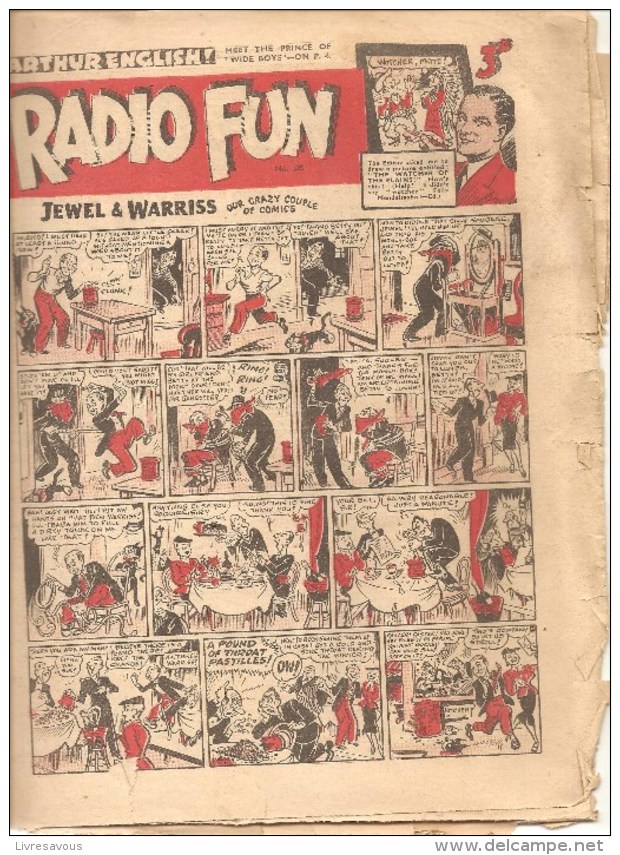 RADIO FUN Every Thursday N°635 Décember 9th 1950 JEWEL & WARRIS OUR CRAZY COUPLE OF COMICS - Striptijdschriften