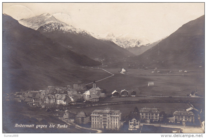 Andermatt Gegen Die Furka (Verlag Xaver Cristen, 1929) - Andermatt