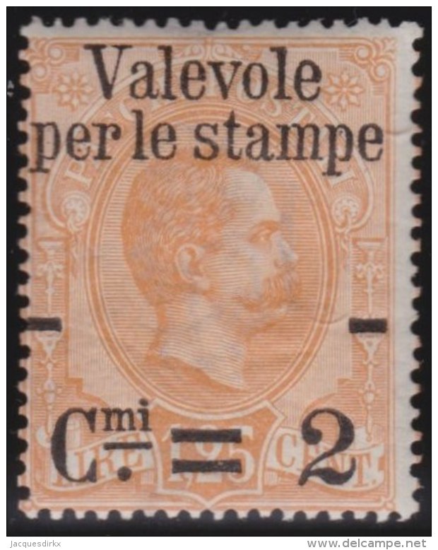 Italy              Yvert     50             *                   Mint-hinged  /   Ongebruikt Met Plakker - Mint/hinged