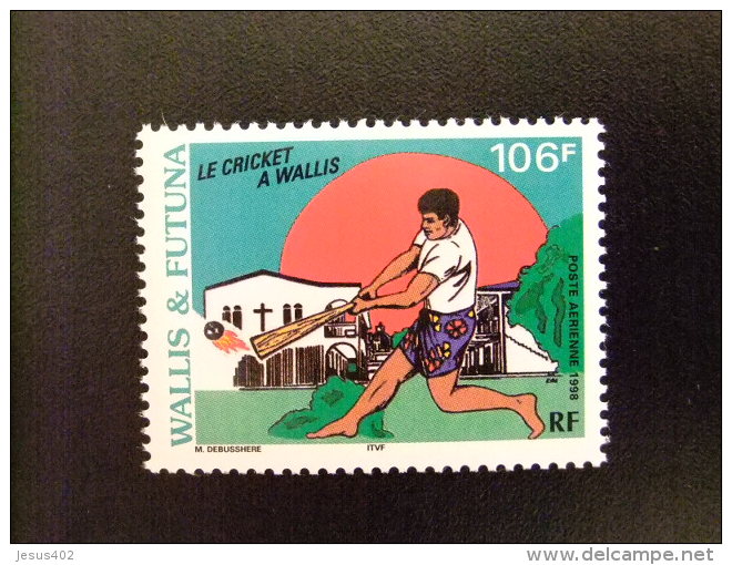 WALLIS ET FUTUNA WALLIS Y FUTUNA 1998 SPORT Le Cricket à Wallis Yvert & Tellier Nº PA 204 ** MNH - Unused Stamps