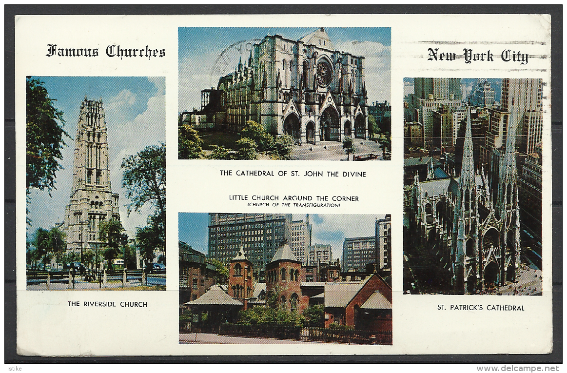United States,  Famous Churches Of New York City, 1968. - Églises
