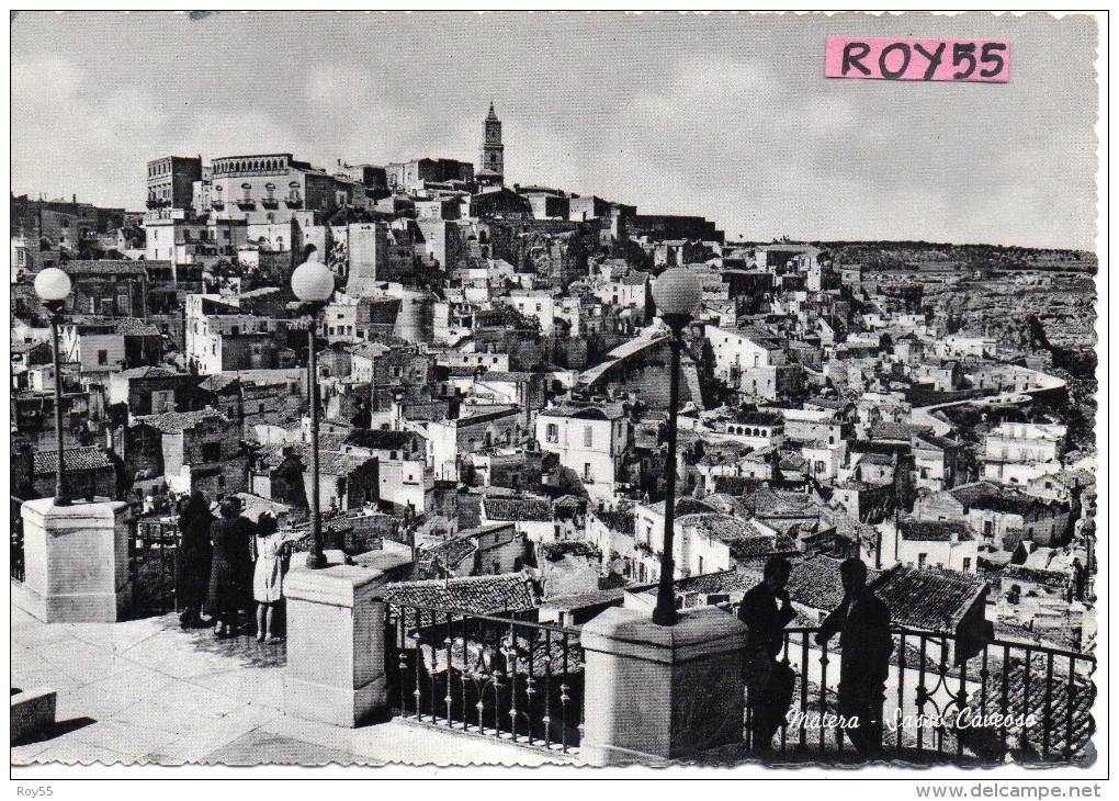 Basilicata-matera Sasso Caveoso Bella Panoramica Veduta Anni 50 - Matera