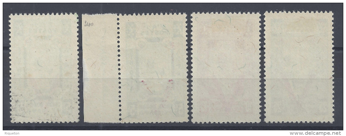 ETHIOPIE - 1945 -  CROIX ROUGE SURCHARGES N° 240 */** (X2) - 241* - 242* - NEUFS - TB - - Ethiopie