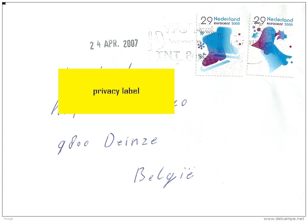 Nederland 2007  &gt;&gt; Deinze B - Lettres & Documents