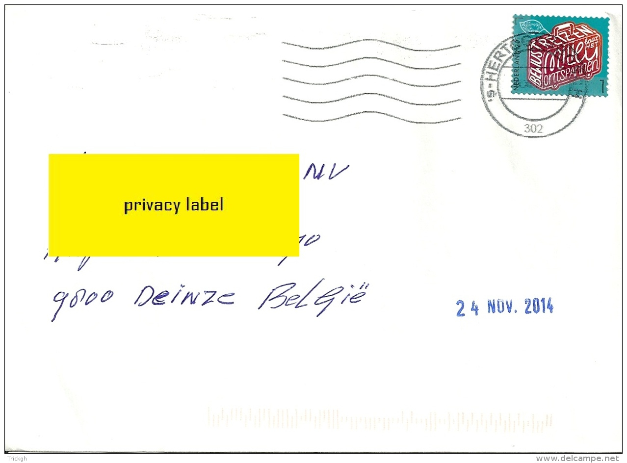 Nederland 2014 's Hertogenbosch &gt;&gt; Deinze B - Storia Postale