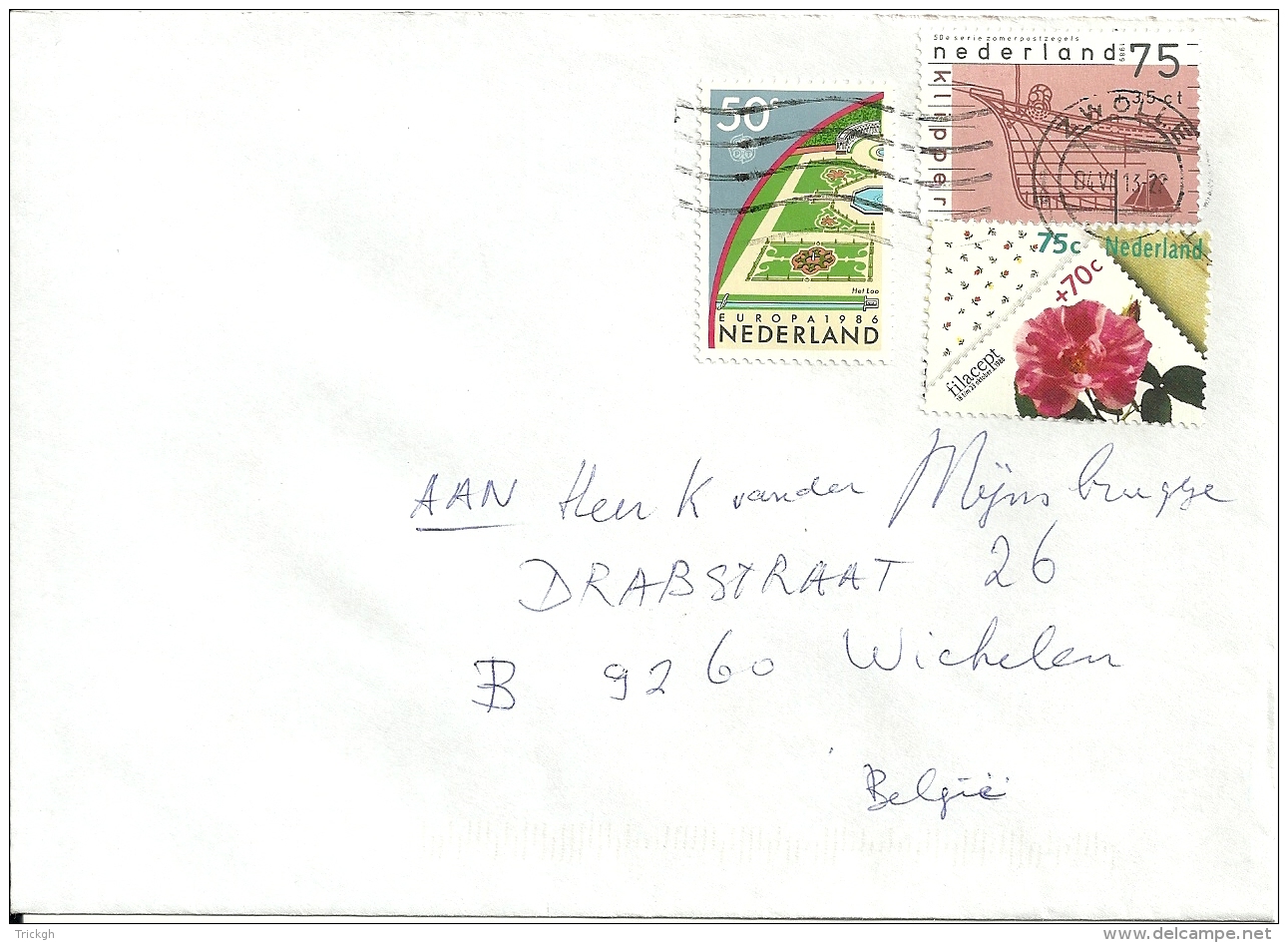 Nederland 2013 Zwolle &gt;&gt; Deinze B - Lettres & Documents
