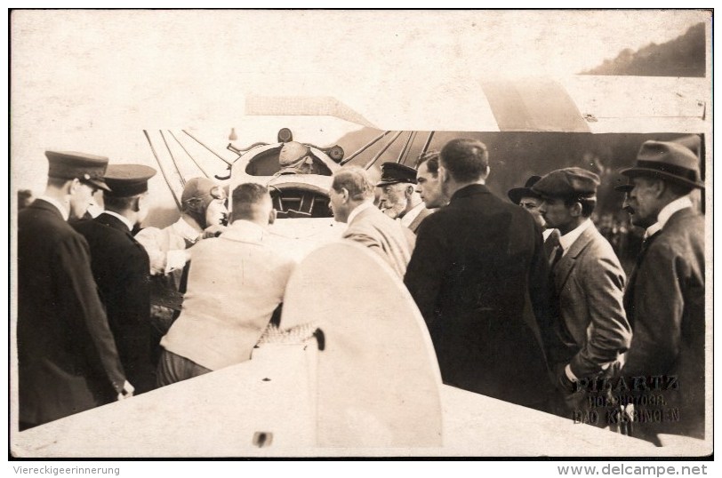 ! Altes Foto, Photo, Flugzeug, Photographenstempel Pilartz Bad Kissingen, Doppeldecker, Echtfoto, Airplane - 1919-1938: Between Wars