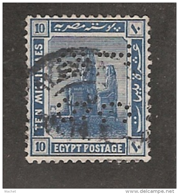 Perfin Perforé Firmenlochung Egypt SG 91 TC&S Thomas Cook And Son - 1915-1921 Protectorat Britannique