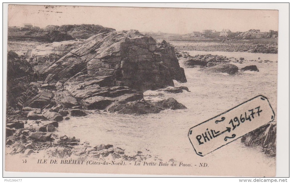 22 Ile De Bréhat - Cpa / La Petite Baie Du Paon. - Ile De Bréhat