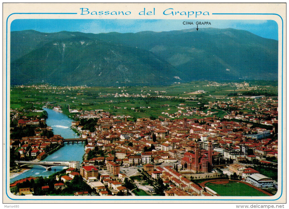 BASSANO  DEL  GRAPPA (VI)   PANORAMA  AEREO        (NUOVA) - Altri & Non Classificati