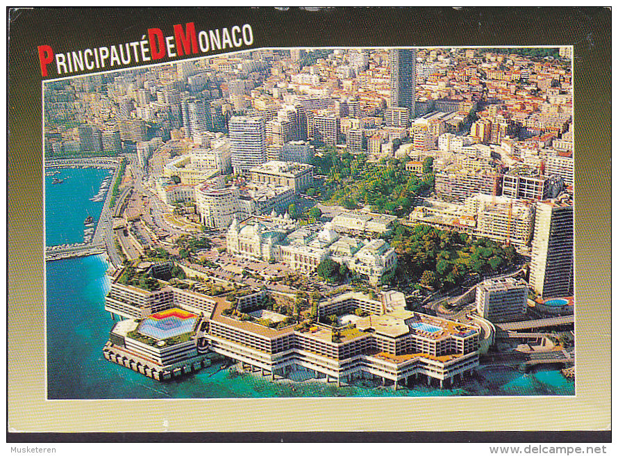 Monaco PPC Monte Carlo Vue Aérienne MONTE CARLO 1996 HERLUFSMAGLE Denmark Europa CEPT Paix Dove Prix Nobel (2 Scans) - Covers & Documents