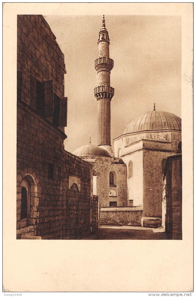 05162 "RODI - LA MOSCHEA DI SOLIMANO" CART. POST. ORIG. NON SPEDITA. - Grecia