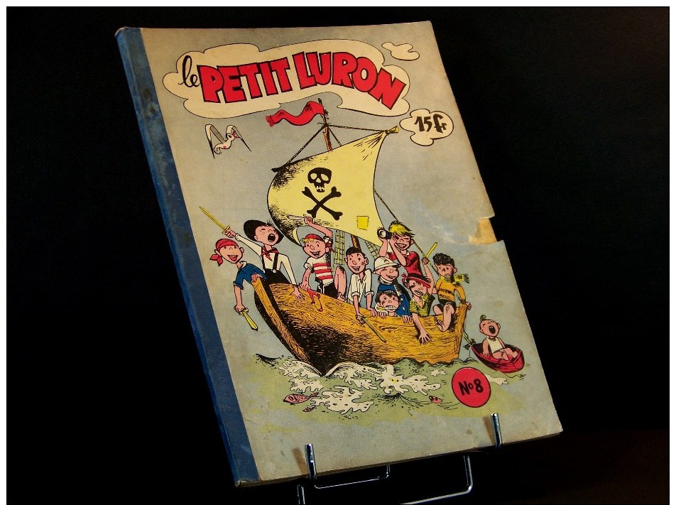 Rare ! BD Recueil Reliure N°8 " Le Petit Luron " 1955 BE Miche Célestin Radis Marc Sleen - Other & Unclassified