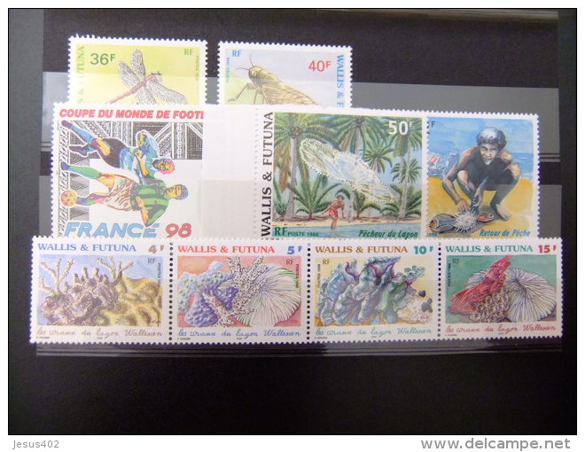 WALLIS Y FUTUNA WALLIS Et FUTUNA 1998 10 Series Completas Yvert & Tellier Nº 518 / 528 + PA 204 / 207 ** MNH Ver Fotos - Collections, Lots & Series