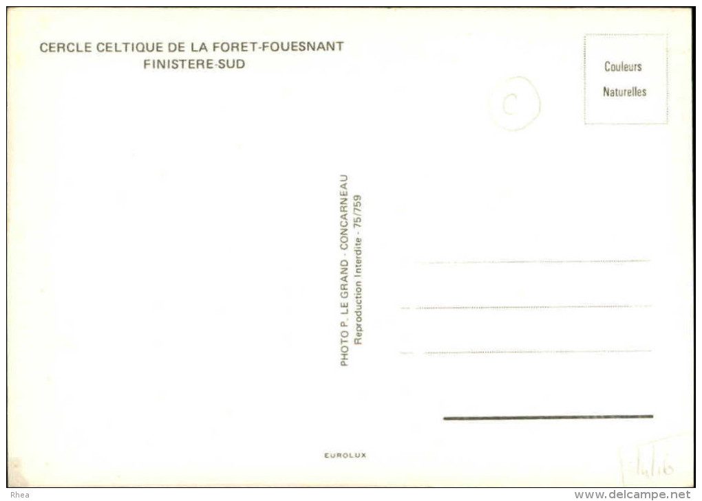 29 - LA FORET-FOUESNANT - Cercle Celtique - Sonneurs - La Forêt-Fouesnant