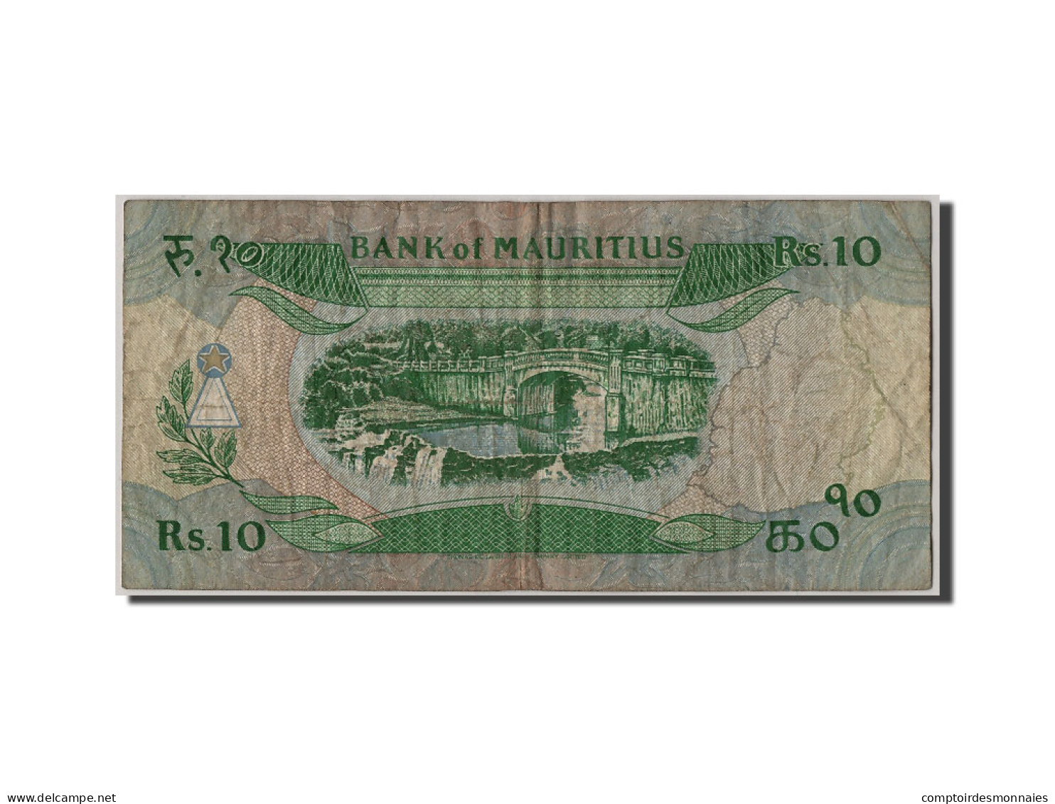 Billet, Mauritius, 10 Rupees, KM:35b, TB - Maurice