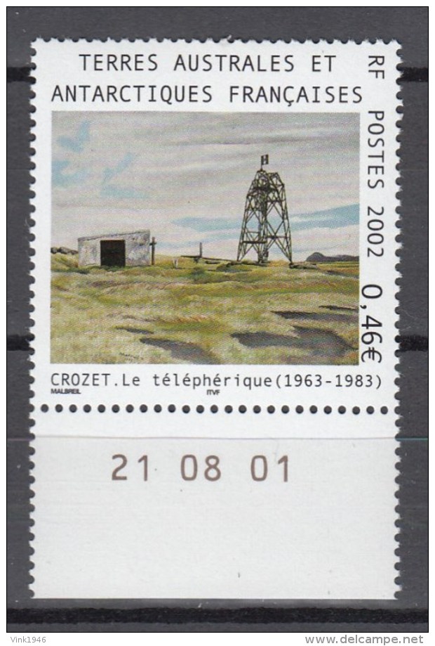 TAAF FSAT 2002,1V,building,gebouw,gebäude,bâtiment,edificio,MNH/Postfris(A2429) - Bases Antarctiques