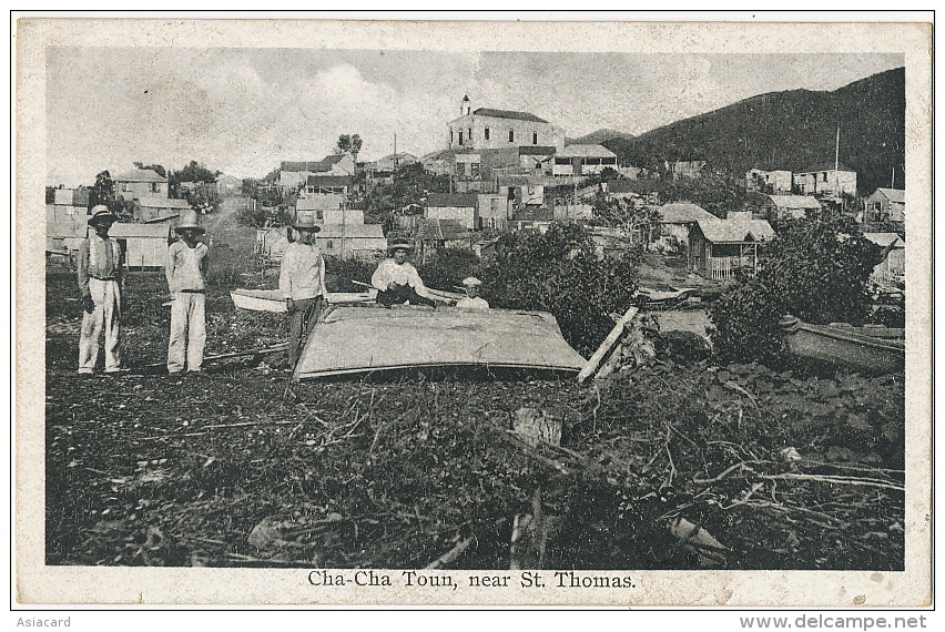 Cha Cha Town Near St Thomas Immigrants Originated From St Barthelemy Guadeloupe Edit A.H.Riise - Virgin Islands, US