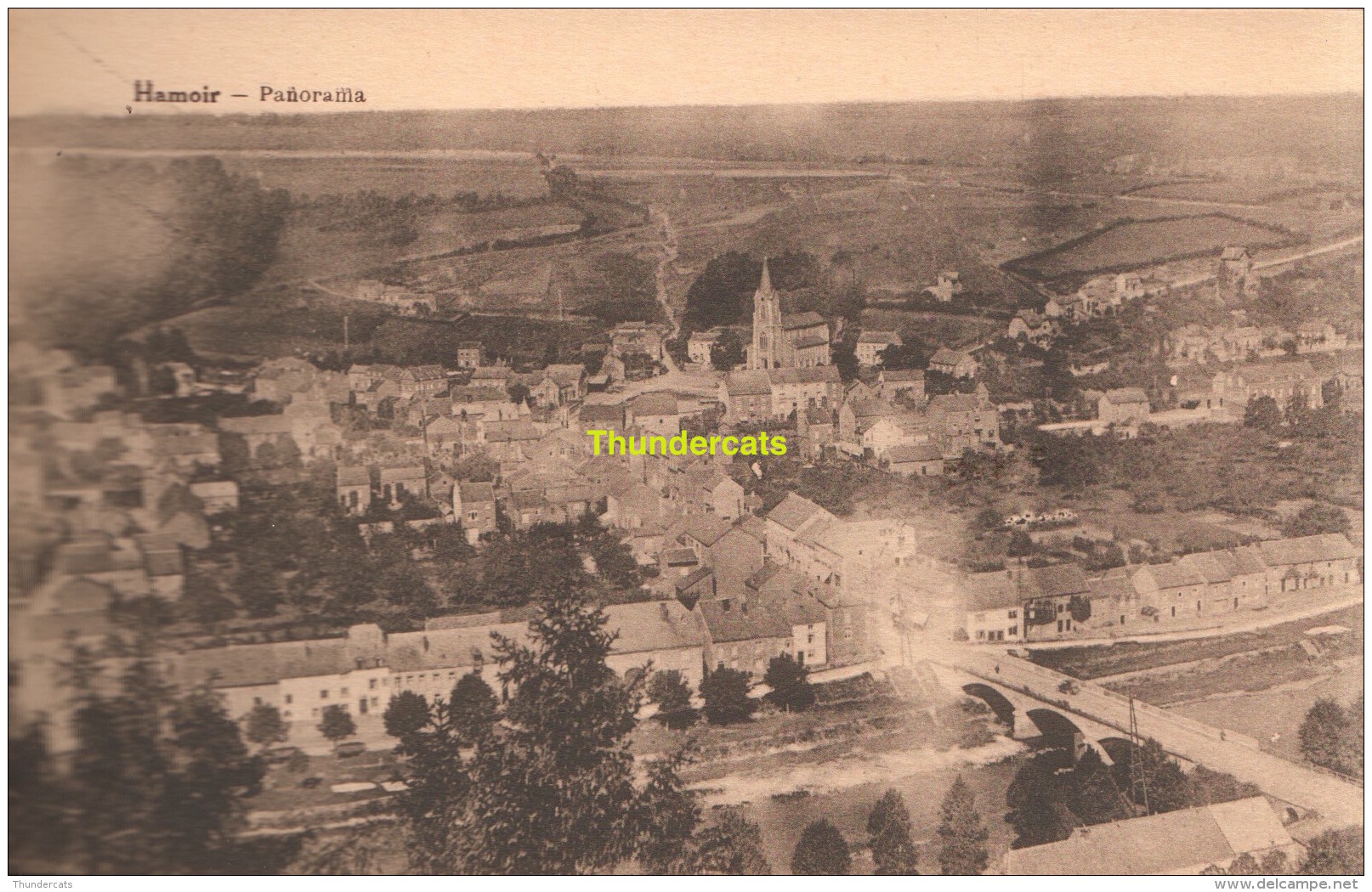 CARNET DE 10 CPA HAMOIR HOTEL DE LA POSTE PANORAMA LA PORTE DES ARDENNES LE NEHLON SOUS BOIS EGLISE ... - Huy