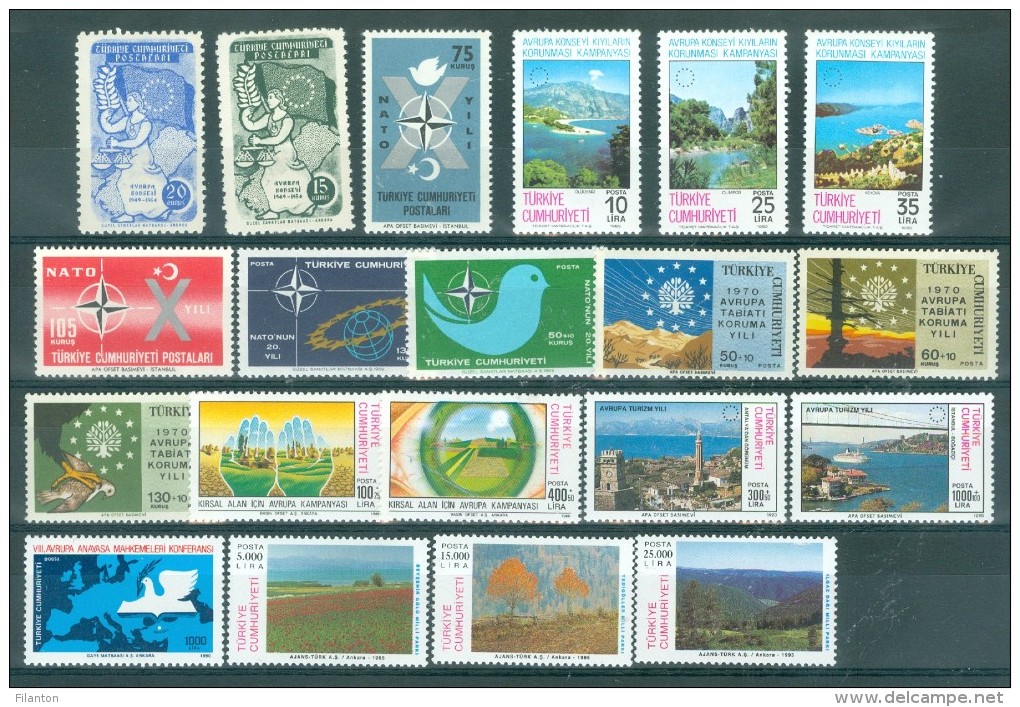 TURKIJE - Selectie - MNH** - Cote 26,50 € - à Moins De 10% !!! - Collections, Lots & Séries