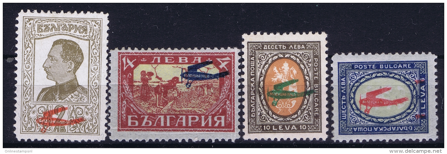 Bulgaria  Airmail  Mi Nr  206 - 209 MH/* Falz/ Charniere - Corréo Aéreo