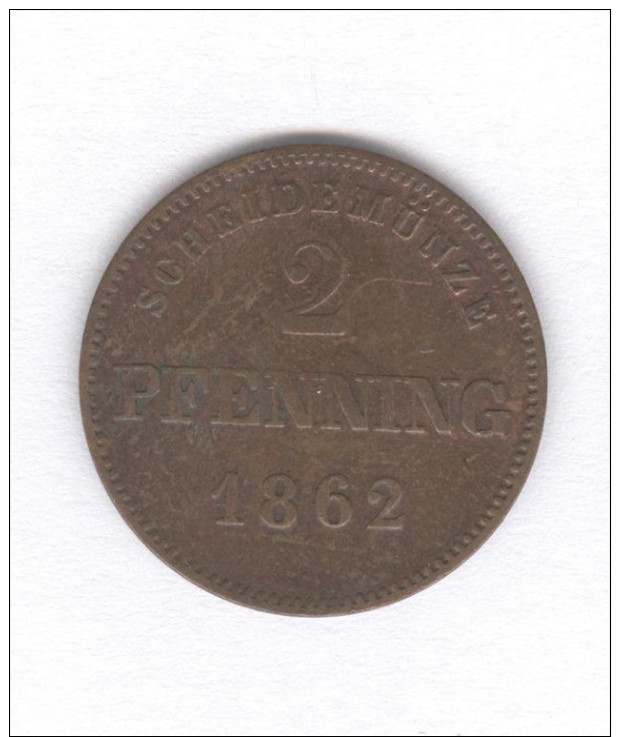 2 Pfennig Bavière 1862 - TTB+ - Petites Monnaies & Autres Subdivisions