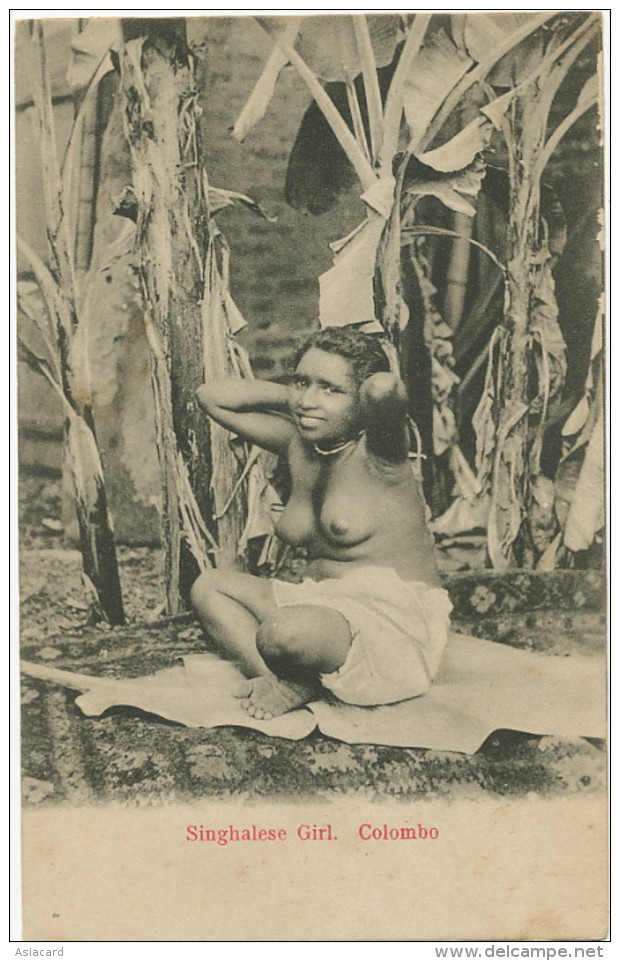 Ceylon Colombo Singhalese Nude Girl Topless - Sri Lanka (Ceylon)