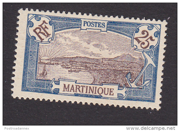 Martinique, Scott #74, Mint No Gum, View Of Fort-de-France, Issued 1908 - Unused Stamps