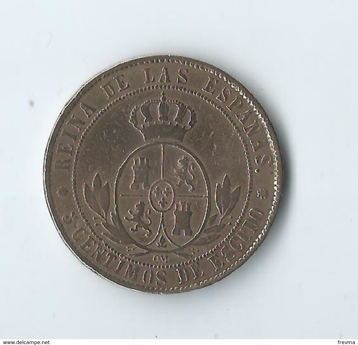 5 Centimos De Escudo Isabelle II 1868 - Monnaies Provinciales