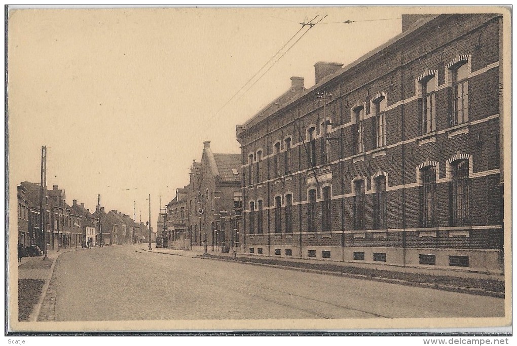 Oostkamp.  -   Kortrijkstraat  -   Rijkswacht  -  KAART MET RECHTE RANDEN! - Oostkamp