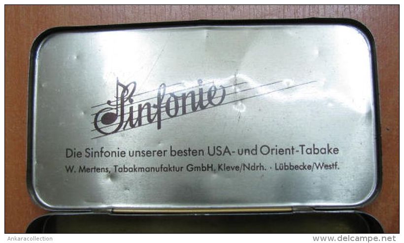 AC - SINFONIE MERTENS TURKISH - AMERICAN  TABAK - SNUFF TOBACCO EMPTY VINTAGE TIN BOX