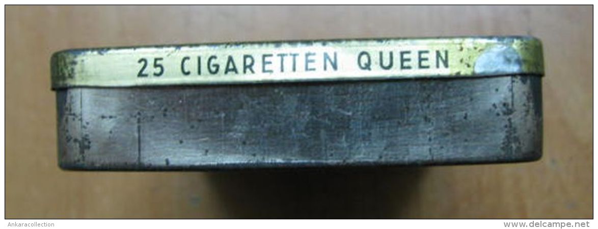 AC - NESTOR GIANACLIS CIGARETTEN QUEEN 25 CIGARETTES EMPTY TIN BOX #1 - Empty Tobacco Boxes