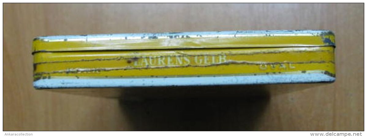 AC - LAURENS GELB # 1 MANUFACTURE DE CIGARETTES EGYPTIENNES EMPTY TIN BOX - Empty Tobacco Boxes