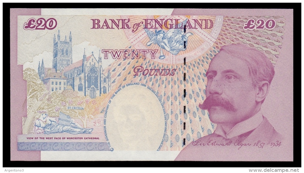 Great Britain 20 Pounds 1999-2003 P.390a UNC - 20 Pounds